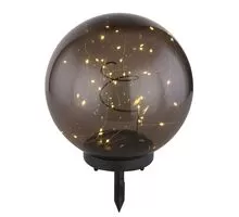 Lampa decorativa Globo Lighting Solar, tarus, 2.4W, fumuriu-negru, IP44, 33807