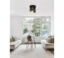 Plafoniera Nova Luce Zane, 3xE14, auriu-negru