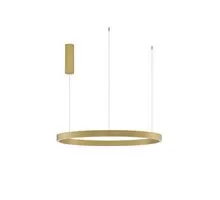 Pendul LED Nova Luce Elowen, 77W, 3000K, auriu periat, dimabil
