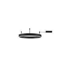 Plafoniera LED Nova Luce Motif, 45W, negru nisipiu, dimabil