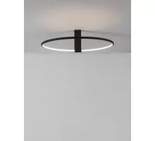 Plafoniera LED Nova Luce Garve, 35W, negru nisipiu, dimabil