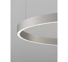 Pendul LED Nova Luce Elowen, 77W, 3000K, argintiu periat, dimabil