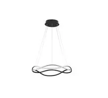Pendul LED Nova Luce Jinal, 34W, negru, dimabil