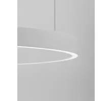 Pendul LED Nova Luce Elowen, 77W, 3000K, alb nisipiu, dimabil