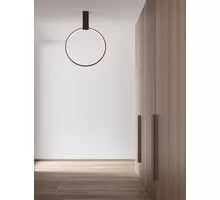 Plafoniera LED Nova Luce Garve, 30W, negru nisipiu, dimabil