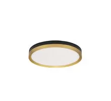 Plafoniera LED Nova Luce MR Jhon, 31W, alama antica-negru