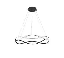 Pendul LED Nova Luce Jinal, 57W, negru, dimabil