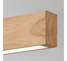 Pendul LED Ideal Lux Craft, 36W, lemn natur