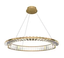Pendul LED Maytoni Krone, 36W, auriu-transparent