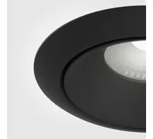 Spot fix LED Maytoni Yin, 12W, 4000K, TRIAC, incastrat, negru