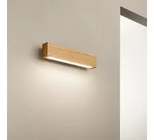 Aplica LED Ideal Lux Craft, 13W, lemn natural-negru