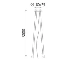 Kit suspendare ACB Isia, D18 cm, H300 cm, auriu, Dali