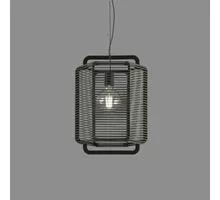 Pendul ACB Corda, 1xE27, D35 cm, negru-verde