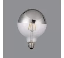 Bec LED, ACB E27, 650lm, 6W, 2700K, lumina indirecta, argintiu