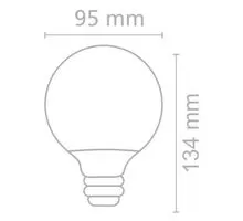Bec LED, ACB E27, 750lm, 7W, 2700K, glob 95, ambra