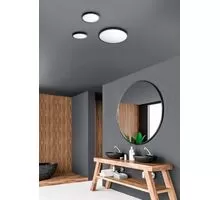 Plafoniera moderna LED AZzardo Malta R, 32W, 4000K, negru