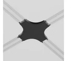 Element de conectare tip "+" sina magnetica slim Maytoni Radity, negru