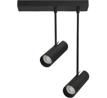 Plafoniera tip spot mobil aplicat AZzardo Lens 2 Square, 2xGU10, negru, IP20