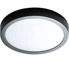 Plafoniera moderna LED AZzardo Malta R, 18W, 4000K, negru
