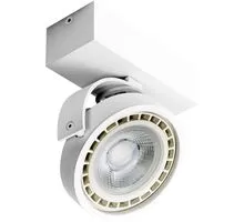 Spot mobil aplicat AZzardo Jerry 1 230V, 1xGU10, alb, rotund, IP20