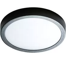 Plafoniera moderna LED AZzardo Malta R, 18W, 3000K, negru