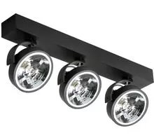 Plafoniera tip spot AZzardo Jerry 3 12V, 3xG53 tip QR111, negru, rotund, IP20