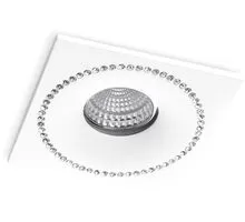 Spot fix incastrat AZzardo Simon, 1xGU10, alb, patrat, IP20