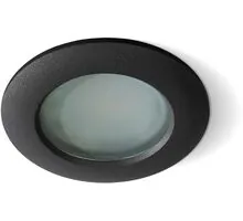 Spot fix incastrat AZzardo Emilio, 1xGU10, negru, rotund, IP54