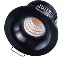 Spot fix LED incastrat AZzardo Oka AL, 3W, 3000K, negru, IP20