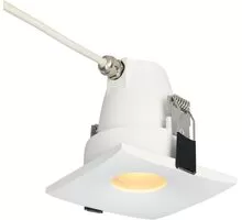 Spot fix incastrat AZzardo Romolo S, 1xGU10, patrat, alb, IP65
