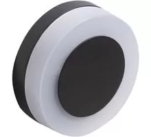 Aplica LED AZzardo Enok Round, 9W, 3000K, capac magnetic, gri inchis, IP54