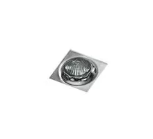 Spot fix incastrat AZzardo Ivo, 1xGU10, crom, patrat, IP20