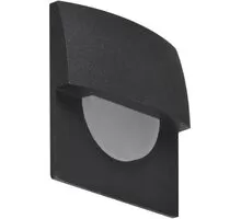 Spot LED pentru trepte/pardoseli incastrat AZzardo Sane, 1W, negru, patrat, IP20