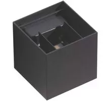 Aplica LED AZzardo Gambino 1, 2x3W, 4000K, unghi ajustabil, gri inchis, IP54