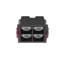 Spot fix LED incastrat Nowodvorski Mini Recessed, 16W, 3000K, negru, IP20