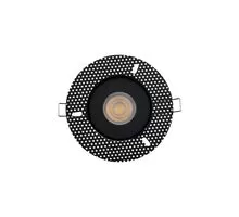 Spot fix incastrat Nowodvorski Echo, 1xGU10, negru, rotund, IP54
