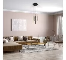 Pendul LED Mantra Cala, 48W, alb-auriu-negru-ruginiu