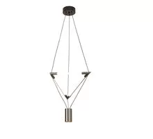 Pendul LED Mantra Electra, 21W, crom-negru