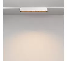 Proiector LED pe sina magnetica slim Maytoni Basis Grid, 12W, 3000K, alb