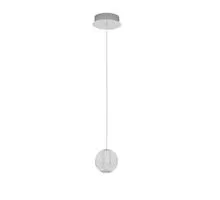 Pendul LED Nova Luce Brillante, 6W, crom-transparent