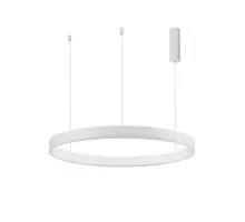 Pendul LED Nova Luce Motif, 60W, alb, dimabil, telecomanda