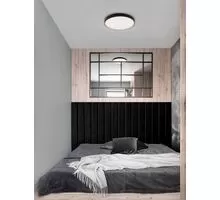 Plafoniera LED Nova Luce Olaf, 60W, negru, dimabil