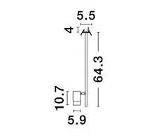 Plafoniera incastrata Nova Luce Pongo, 1xGU10, auriu-negru