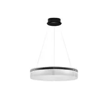 Pendul LED Nova Luce Pauline, 50W, negru-transparent, dimabil