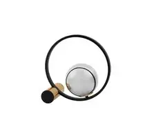 Veioza Nova Luce Neso, 1xE14, auriu, fumuriu, negru