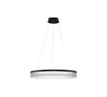 Pendul LED Nova Luce Pauline, 55W, negru-transparent, dimabil