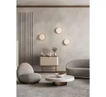 Plafoniera Nova Luce Allen, 1xE27, D26 cm, alb, auriu