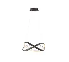Pendul LED Nova Luce Odrey, 40W, auriu-negru, dimabil, telecomanda