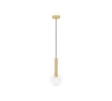 Pendul Nova Luce Amelia, 1xG9, auriu-transparent