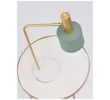 Lampa de birou Nova Luce Paz, 1xE27, alb-auriu-verde